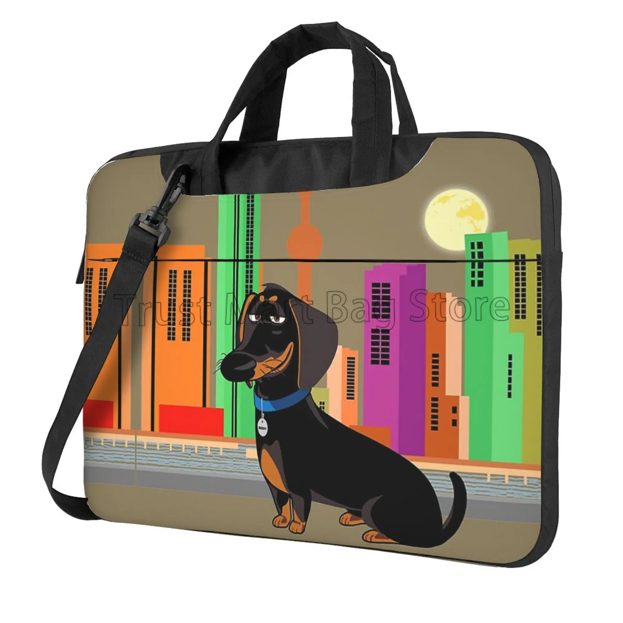 Cute Dachshund Print Laptop Ca - đánh giá và giá Tablet Shoulder Bag