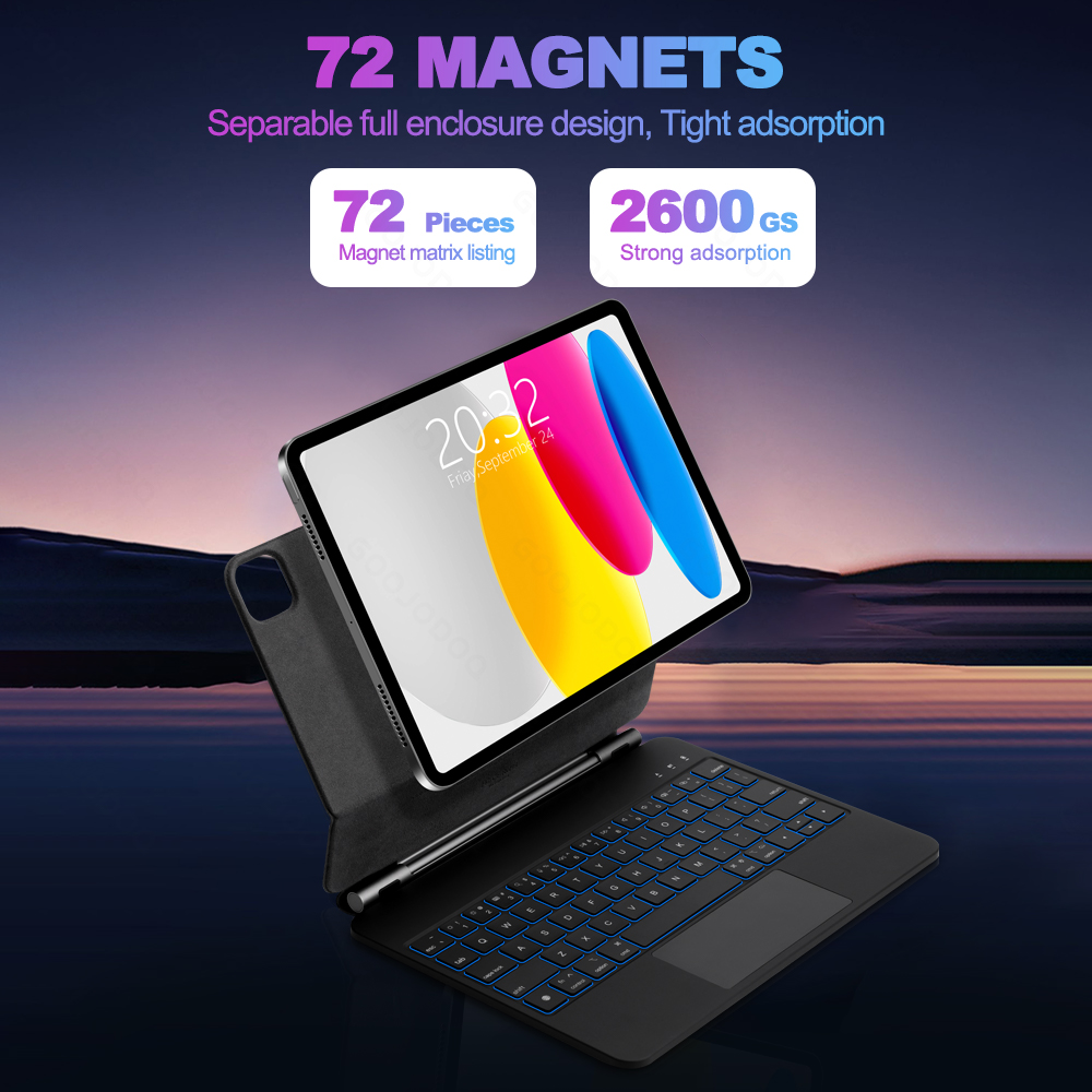 GOOJODOQ Magic Keyboard for iP - đánh giá và giá Ipad Cover Folio