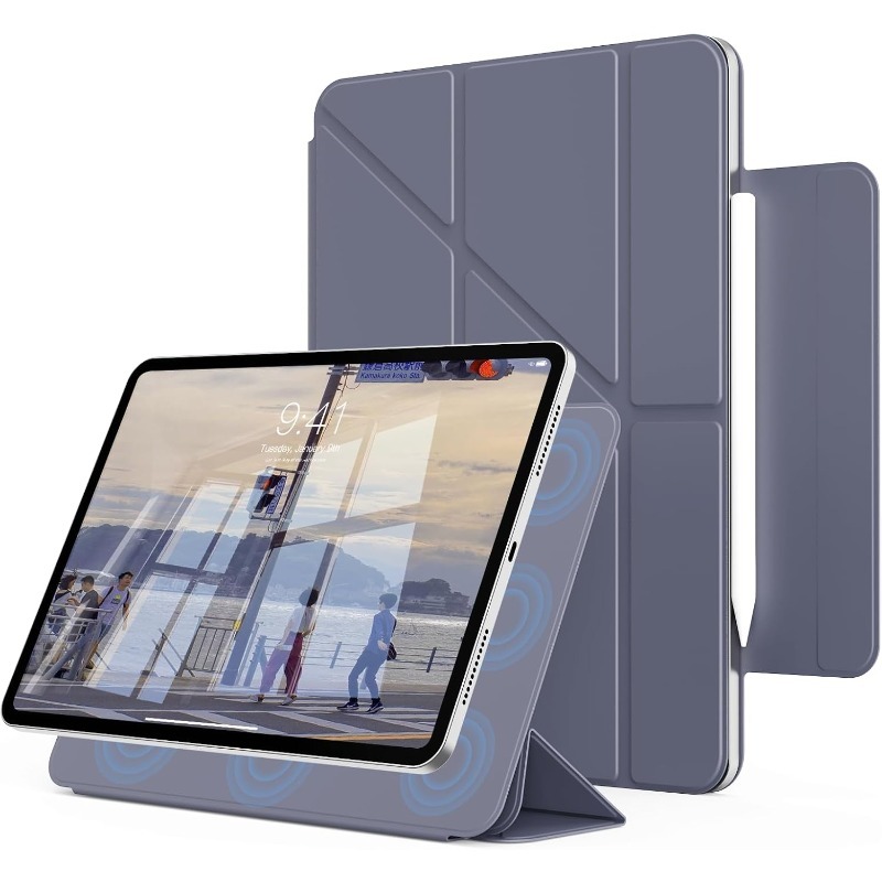 Y Fold Magnetic Case For iPad  - đánh giá và giá Ipad Cover Folio