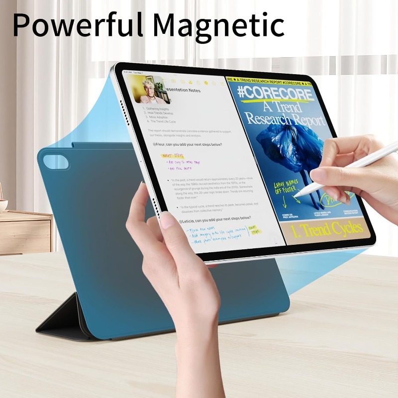 Y Fold Magnetic Case For iPad  - đánh giá và giá Ipad Cover Folio