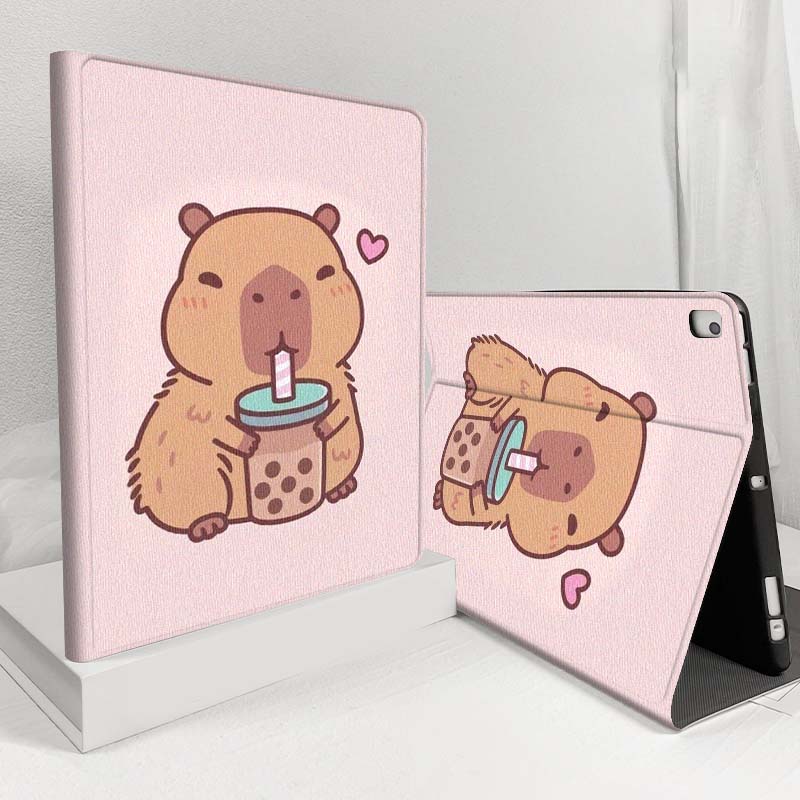 Cartoon Capybara Bubble Tea Fo - đánh giá và giá Samsung Tablet S11 Accessories