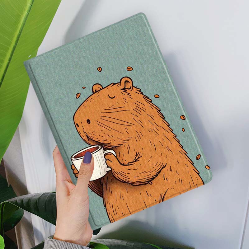 Cartoon Capybara Bubble Tea Fo - đánh giá và giá Samsung Tablet S11 Accessories