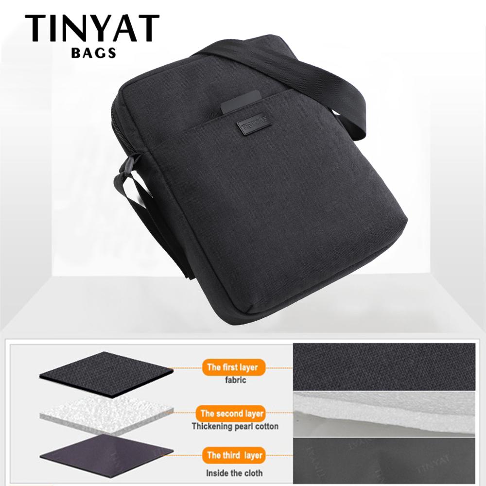 TINYAT Men's Bags Light Canvas - đánh giá và giá Tablet Shoulder Bag