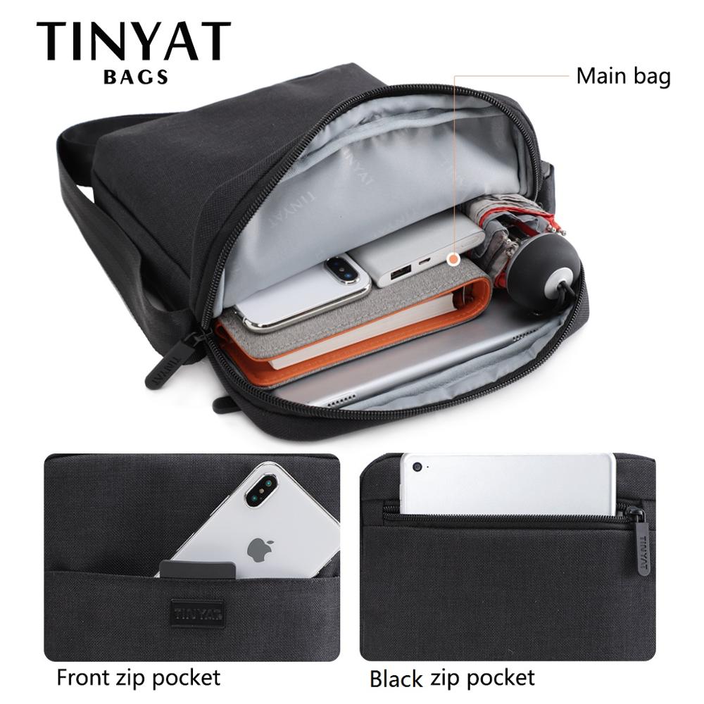 TINYAT Men's Bags Light Canvas - đánh giá và giá Tablet Shoulder Bag