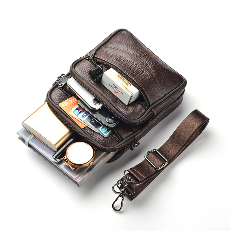Men's New Genuine Leather Cros - đánh giá và giá Tablet Shoulder Bag