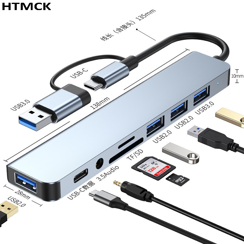 8 in 2 USB C Hub Multi Port Do - đánh giá và giá Microsd Card Tablet