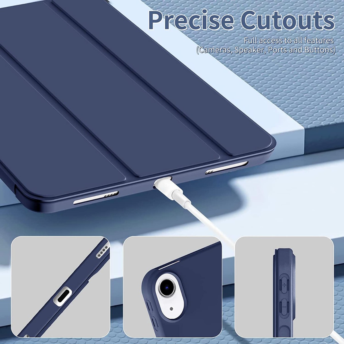 With Pencil Holder Funda for I - đánh giá và giá Ipad Cover Folio