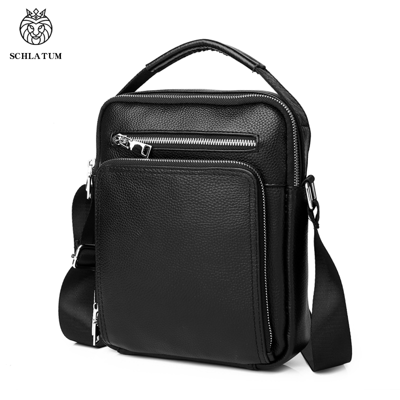 SCHLATUM Genuine Leather Men C - đánh giá và giá Tablet Shoulder Bag