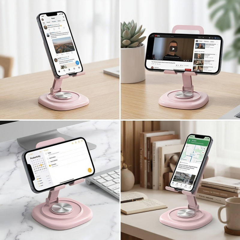 Macaron Desktop Metal Rotating - đánh giá và giá Tablet Stand Accessories