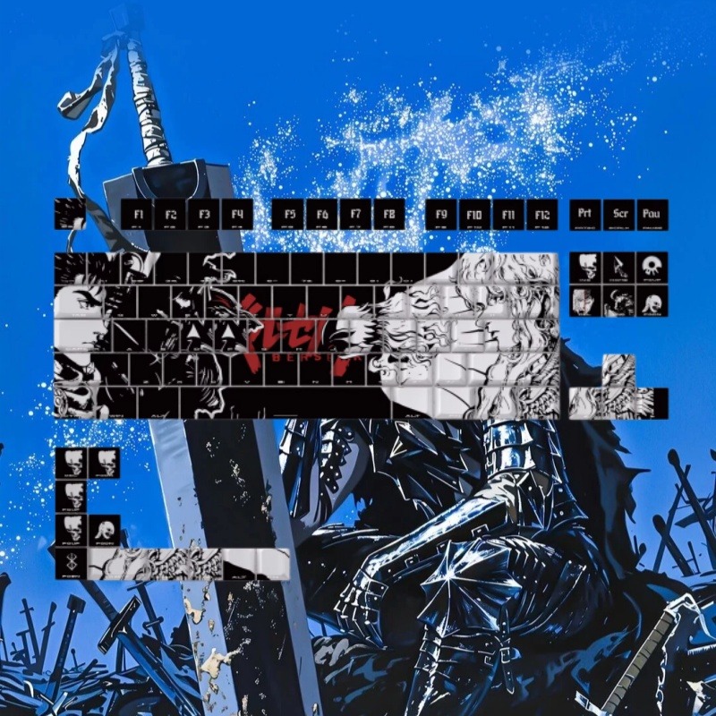 BERSERK Theme Anime Keycap 98  - đánh giá và giá Tablet Accessories For Gaming