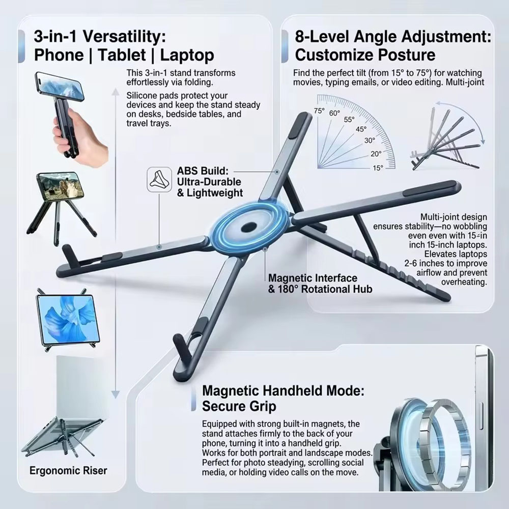 Portable Magnetic Phone Holder - đánh giá và giá Tablet Holder Accessories